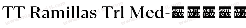 TT Ramillas Trl Med字体转换